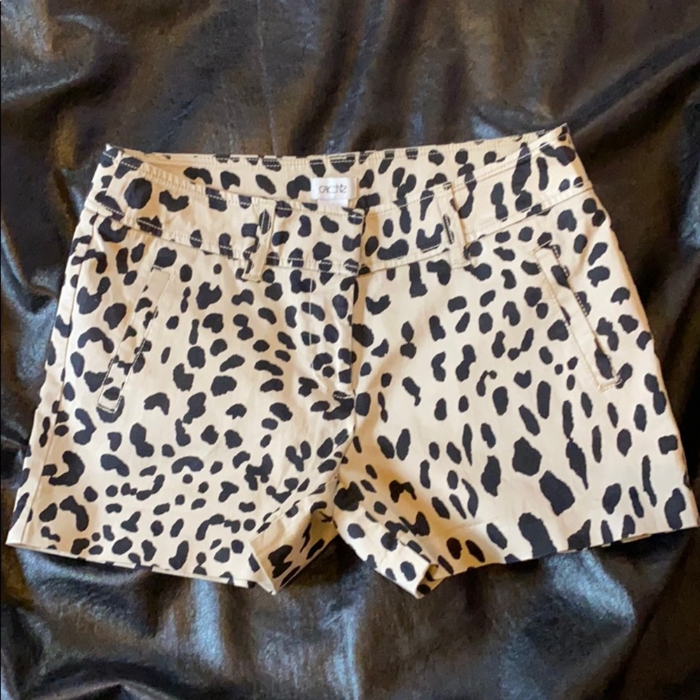 Cache Cheetah Print Shorts